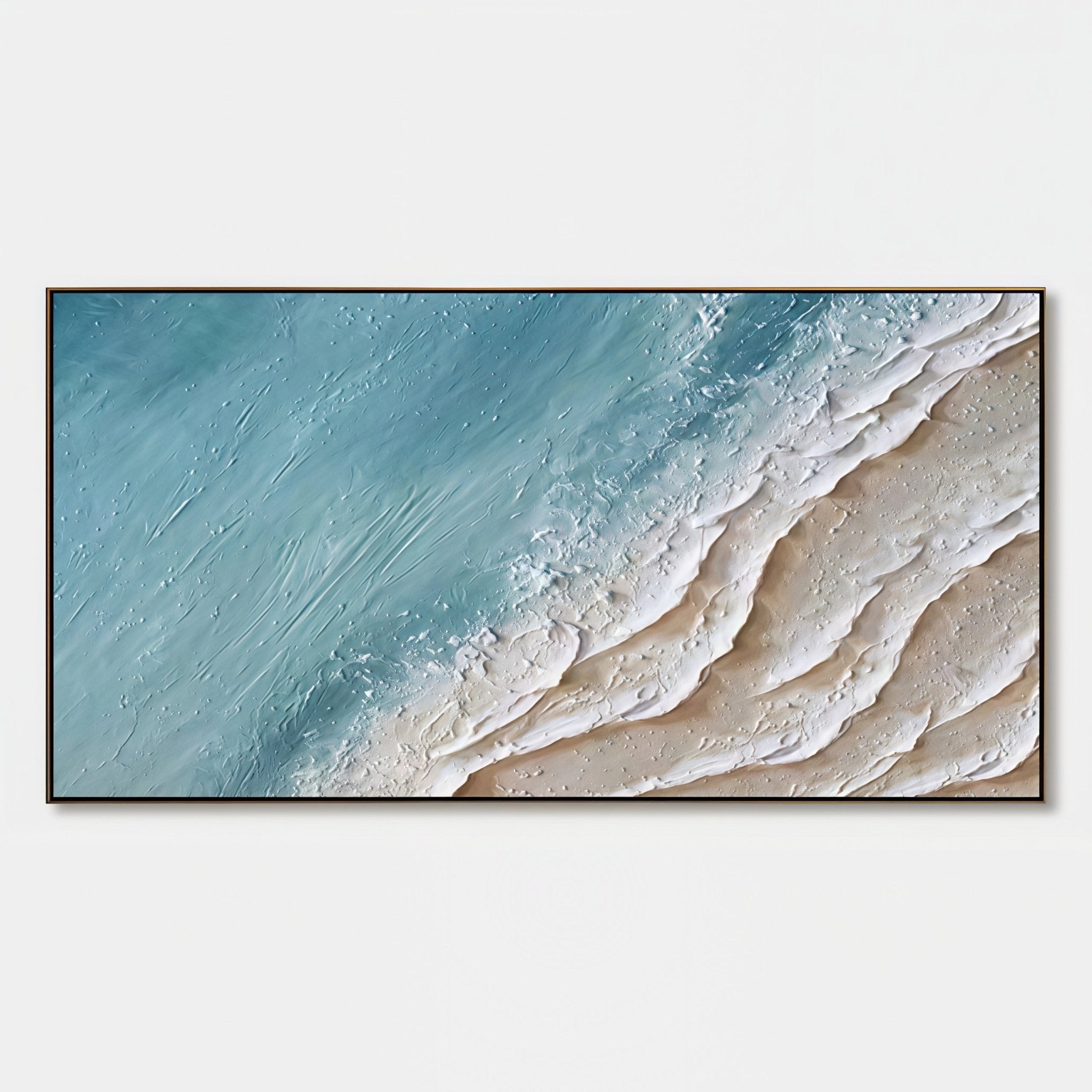 3D Heavy Texture Ocean Wave Oil Painting CZ0068 - Viral Wall Art
